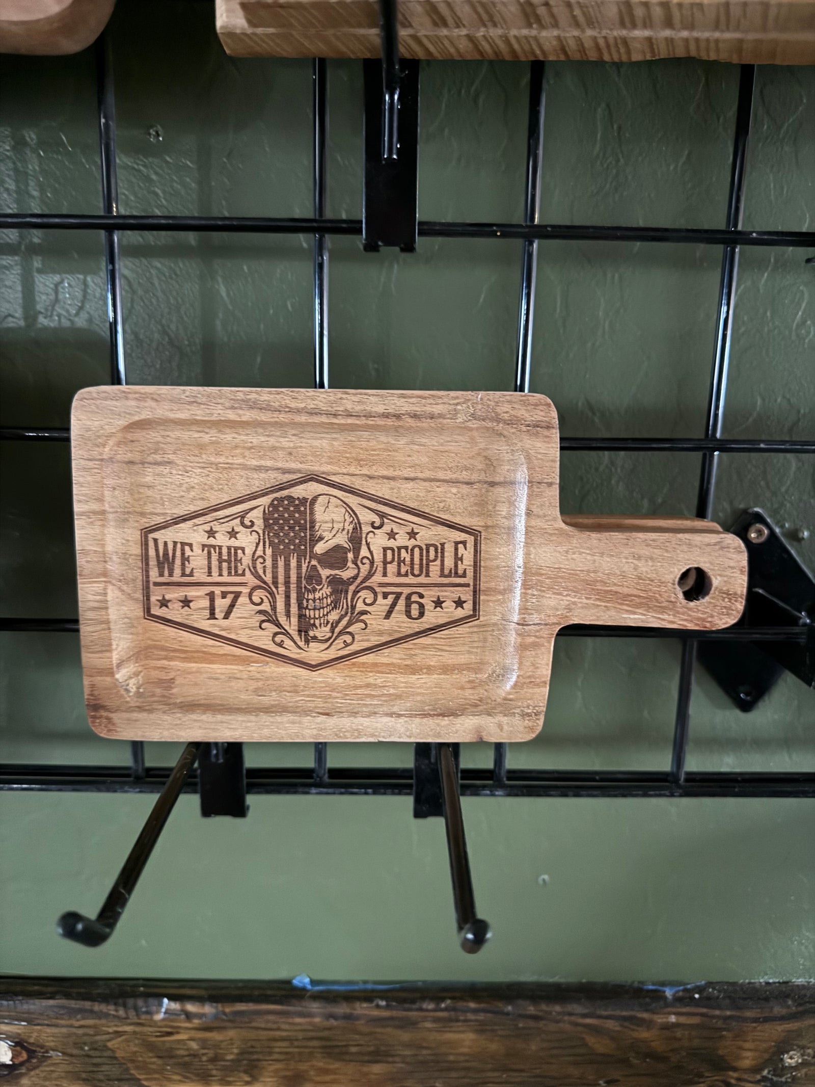 We the People 1776 Engraved Tray with Handle