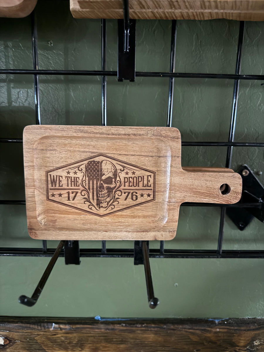 We the People 1776 Engraved Tray with Handle